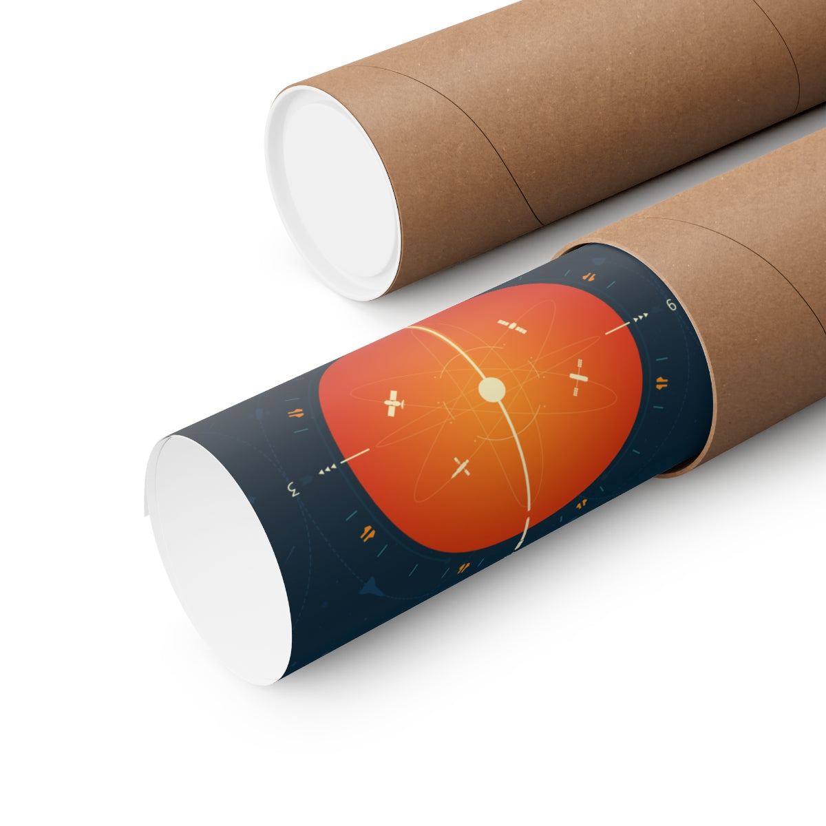NASA - Visions of the Future : Atomic Clock (Orange) Poster