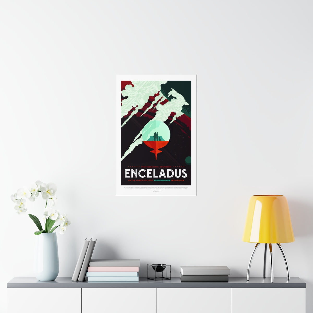 NASA - Visions of the Future : Enceladus Poster