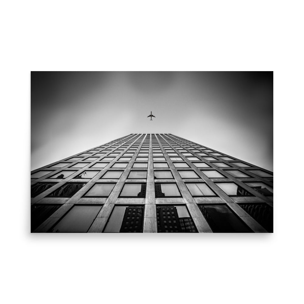 Airliner B&W Poster