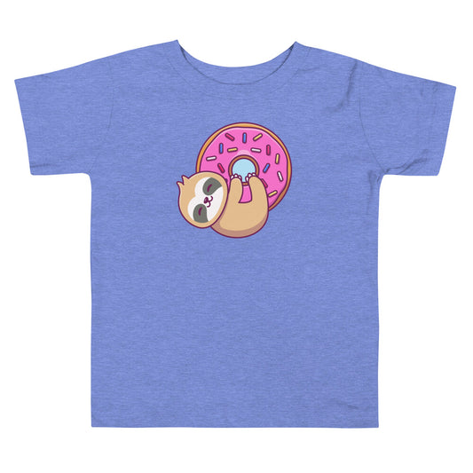 Donut Sloth Toddler Short Sleeve Tee