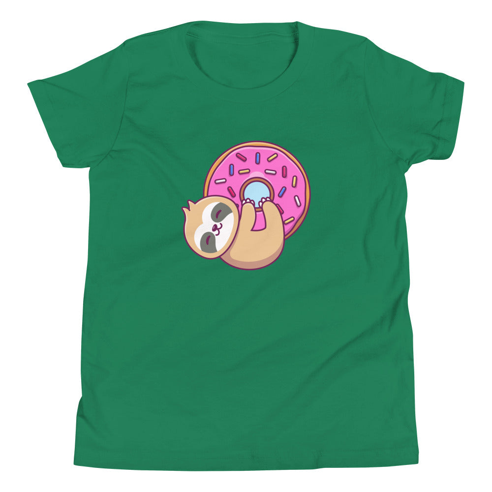 Donut Sloth Short Sleeve T-Shirt
